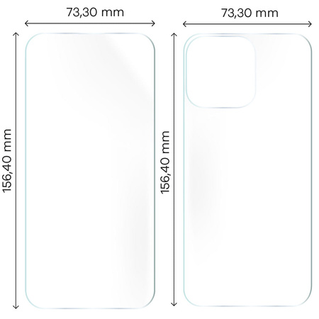 Folia hydrożelowa na tył i przód Bizon Glass Hydrogel Pack do iPhone 15 Pro Max