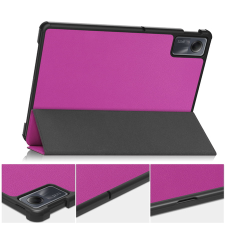 Etui Bizon Case Tab Croc do Xiaomi Redmi Pad SE, fioletowe