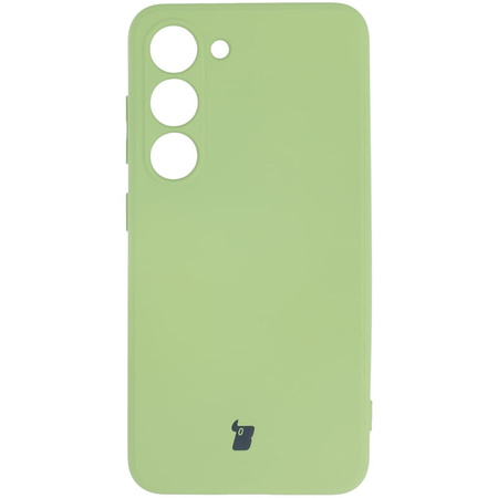 Etui Bizon Case Silicone Sq do Galaxy S23, jasnozielone