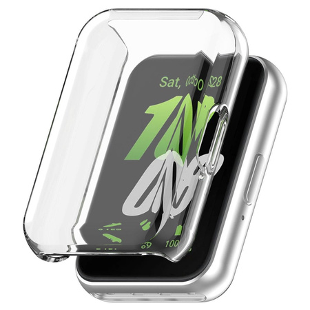 Etui Bizon Case Watch Felipe do Galaxy Fit 3, przezroczyste