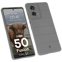 Pancerne etui Bizon Case Tur do Motorola Edge 50 Fusion, jasnoszare