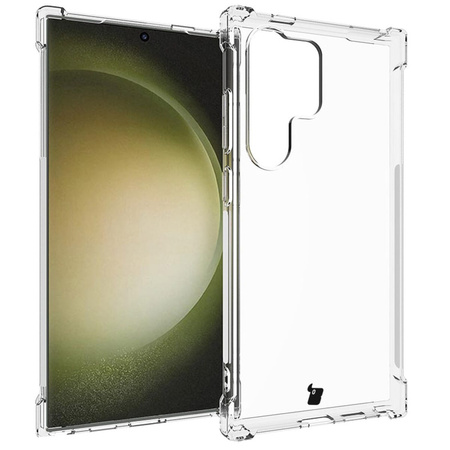 Etui + 2x szkło Bizon Case Clear Pack do Galaxy S24 Ultra, przezroczyste