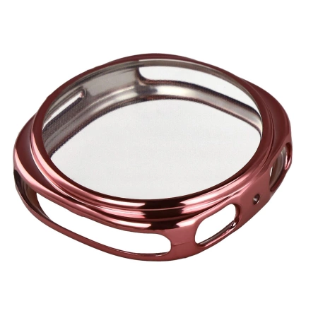 Etui z osłoną ekranu Bizon Case Watch Felipe do Galaxy Watch 8 40 mm, różowe