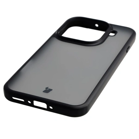 Etui Bizon Case Angelo do Oppo Find X9 Pro, przydymione z czarną ramką