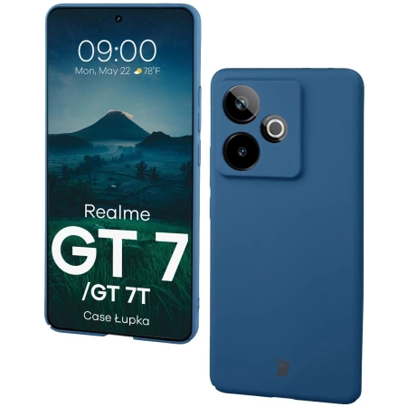 Etui Bizon Case Łupka do Realme GT 7 / 7T, niebieskie