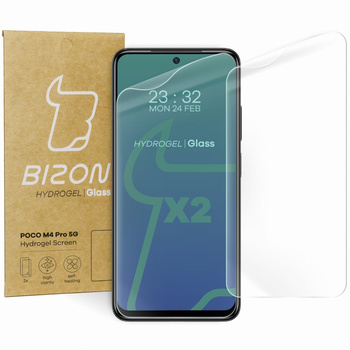 Folia hydrożelowa na ekran Bizon Glass Hydrogel, Poco M4 Pro 5G / Redmi Note 11S 5G, 2 sztuki