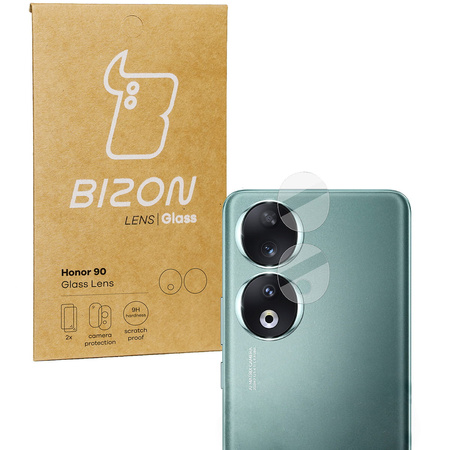 Szkło na aparat Bizon Glass Silk Lens do Honor 90, 2 sztuki