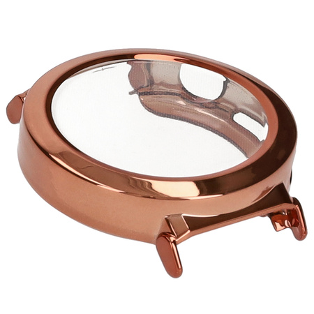 Etui Bizon Case Watch Felipe do Huawei Watch GT 5 Pro 42 mm, różowozłote