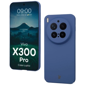 Etui Bizon Case Łupka do Vivo X300 Pro, niebieskie