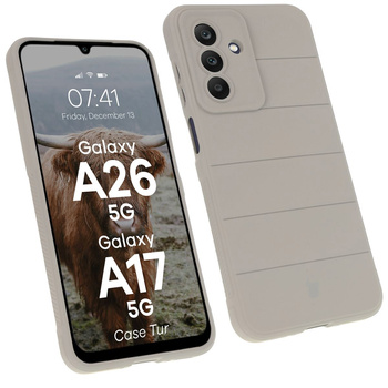 Pancerne etui Bizon Case Tur do Galaxy A17 5G / A26 5G, jasnoszare