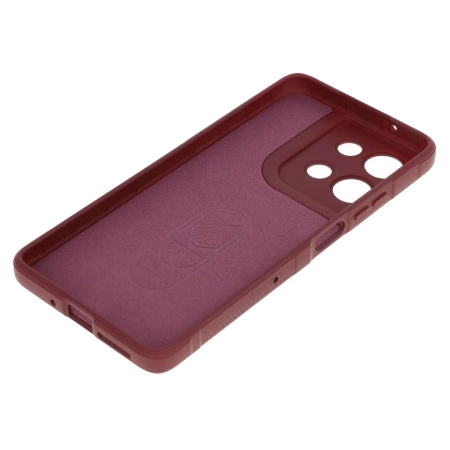 Pancerne etui Bizon Case Tur do Motorola Moto G75 5G, burgundowe