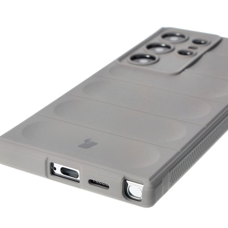 Pancerne etui Bizon Case Tur do Galaxy S24 Ultra, jasnoszare