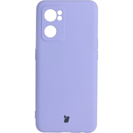 Etui Bizon Case Silicone do Oppo Reno 7 5G, jasnofioletowe