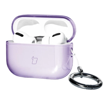 Elastyczne etui z karabińczykiem Bizon Case Headphone Clear do Samsung Galaxy Buds 3/3 Pro przeźroczyste