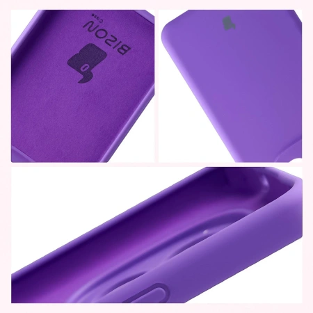 Silikonowe etui Bizon Soft Case do Xiaomi Redmi Note 15 Pro 4G, fioletowe