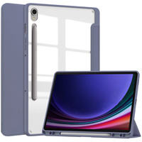 Etui Bizon Case Tab Clear Matt do Galaxy Tab S9, lawendowe