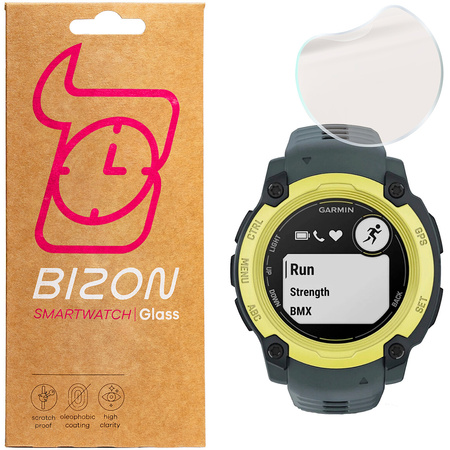 Folia matowa Bizon Glass Watch Film Sun Duo do Garmin Instinct E 40 mm, 2 sztuki