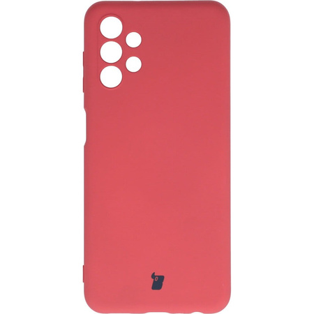 Etui Bizon Case Silicone do Galaxy A13 4G, ciemny róż