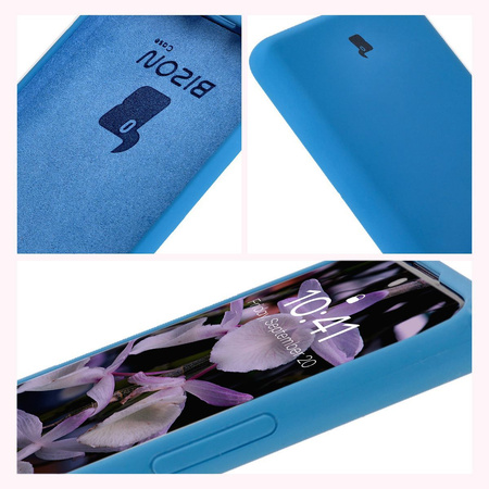 Silikonowe etui Bizon Soft Case do Xiaomi Redmi Note 14 Pro 5G / Poco X7, niebieskie