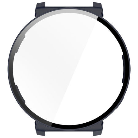 Etui ze szkłem do zegarka Bizon Case Watch Adamo do Huawei Watch GT 5 Pro 42 mm, niebieskie
