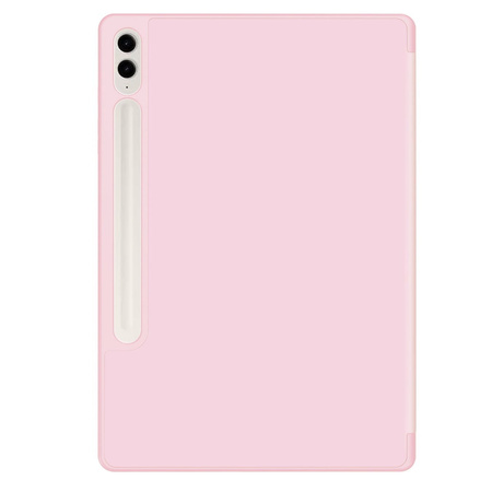 Etui Bizon Case Tab Lizard do Galaxy Tab S9 FE Plus, różowe