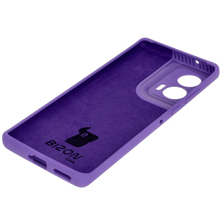 Silikonowe etui Bizon Soft Case do Motorola Edge 50 Fusion, fioletowe