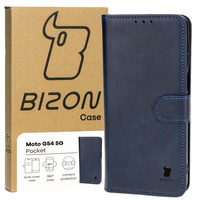 Etui z klapką Bizon Case Pocket do Motorola Moto G54 5G, granatowe
