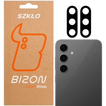 Szkło na aparat Bizon Glass Silk Lens do Galaxy S24 FE, 2 sztuki