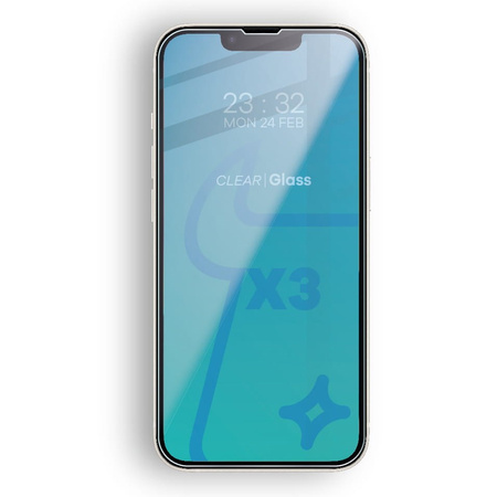 3x Szkło + szybka na aparat BIZON do iPhone 14