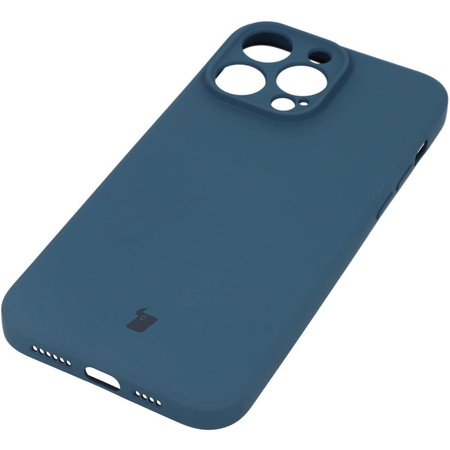 Etui Bizon Case Silicone do iPhone 14 Pro Max, granatowe