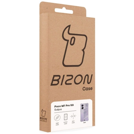 Elastyczne etui Bizon Case Salpa do Xiaomi Poco M7 Pro 5G, przezroczyste
