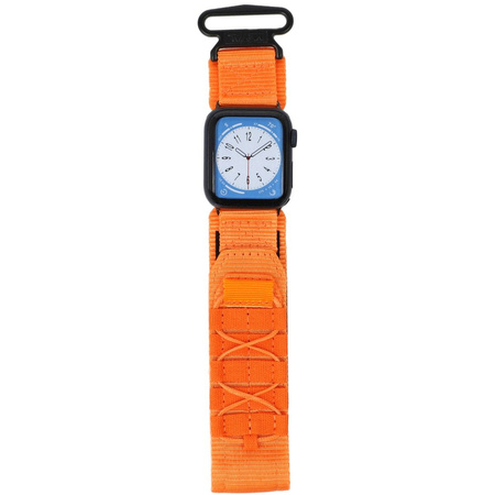 Sportowy pasek do zegarka Bizon Strap Watch Adventure do Apple Watch 38/40/41/42 mm, pomarańczowy