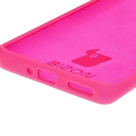 Silikonowe etui Bizon Soft Case do OnePlus 12, neonowo-różowe