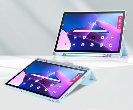 Etui Bizon Case Tab Clear Matt do Lenovo Tab M10 Plus Gen 3, błękitne