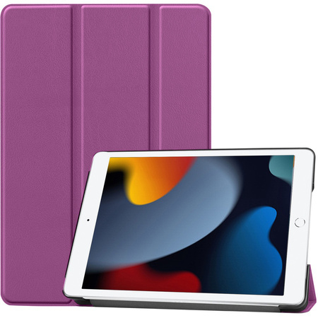 Etui Bizon Case Tab Croc do iPad 9/8/7 10.2 2021/2020/2019, ciemnofioletowe