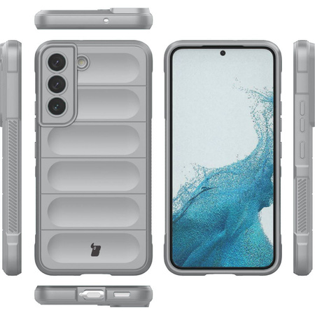 Pancerne etui Bizon Case Tur do Galaxy S22 Plus, jasnoszare