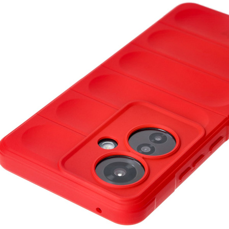 Pancerne etui Bizon Case Tur do Oppo Reno11 F 5G, czerwone