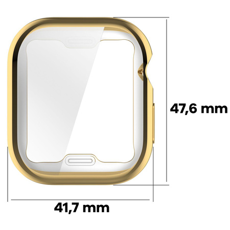 Etui Bizon Case Watch Felipe do Apple Watch 10 (46mm), złote