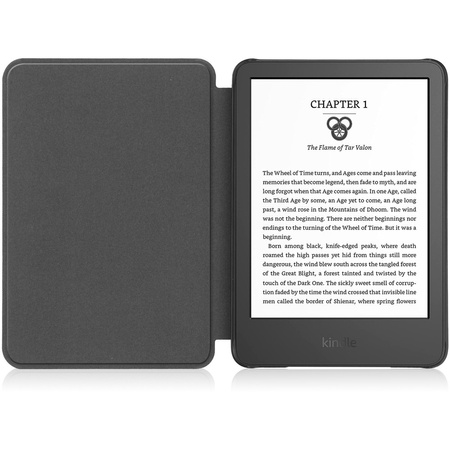 Etui Bizon Case Tab Croc do Amazon Kindle 12 2024 / 11 2022, ciemnofioletowe