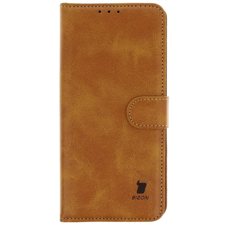 Etui z klapką Bizon Case Pocket do Xiaomi Poco X7 Pro, brązowe