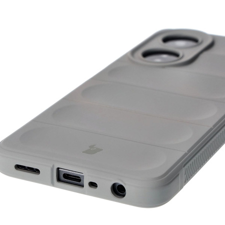 Pancerne etui Bizon Case Tur do Oppo A58 4G, jasnoszare