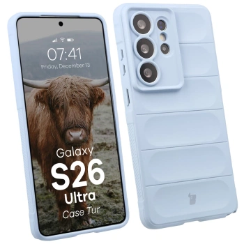 Pancerne etui Bizon Case Tur do Galaxy S26 Ultra, jasnoniebieskie