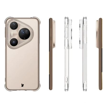 Elastyczne etui Bizon Case Salpa do Huawei Pura 80 Ultra, przezroczyste