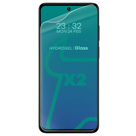 Folia hydrożelowa na ekran Bizon Glass Hydrogel Front Duo do Moto G52 / G82, 2 sztuki