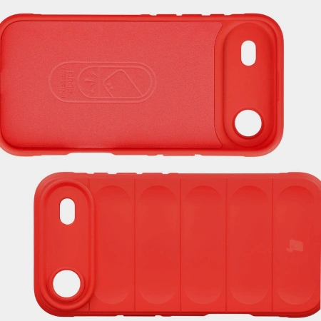 Pancerne etui Bizon Case Tur do iPhone Air, czerwone