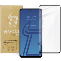 Szkło hartowane Bizon Glass Edge 2 do Xiaomi Redmi Note 12 Pro 4G/11 Pro 4G/5G, czarne