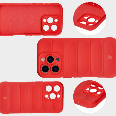 Pancerne etui Bizon Case Tur do iPhone 16 Pro Max, czerwone