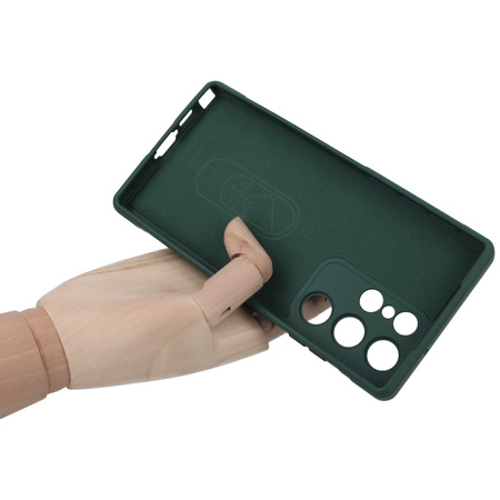 Pancerne etui Bizon Case Tur do Galaxy S23 Ultra, ciemnozielone