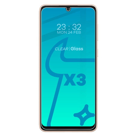 3x Szkło hartowane + szybka na aparat Bizon Glass Clear Pack do Galaxy A33