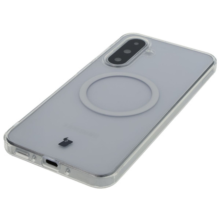 Etui z pierścieniem magnetycznym Bizon Case CrystalO do Galaxy A26 5G, przezroczyste